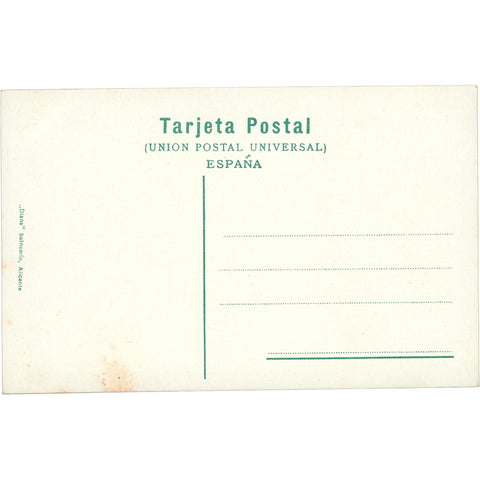 Alicante, Spain – Paseo de Gómiz and Seaside Bathhouses – Postcard