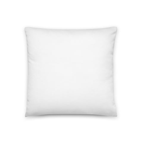 Plain white back of an 18-inch white throw pillow – mockup 5 – ZIPZAPPA