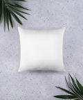 Plain white back of an 18-inch white throw pillow – mockup 3 – ZIPZAPPA