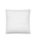 Nocturnal Wings 14 × 14 inch cotton pillow, plain white back
