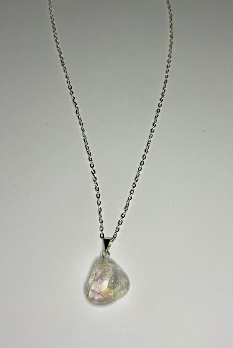 Sterling Silver Opal Aura Pendant