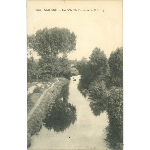 Amiens, France – La Vieille Somme à Rivery – Postcard Early 20th Century