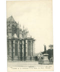 Amiens, France – L’Abside de la Cathédrale et la Statue de Pierre l’Ermite – Postcard