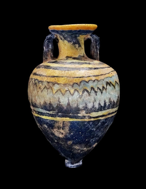 Ancient Egyptian - Core glass amphoriskos - 5th/3rd century BC