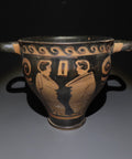 Ancient Greek Ceramic Skyphos. 4th century BC.