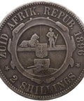 Anglo Boer War Trench Art 1896 2 Shilling South Africa Coin