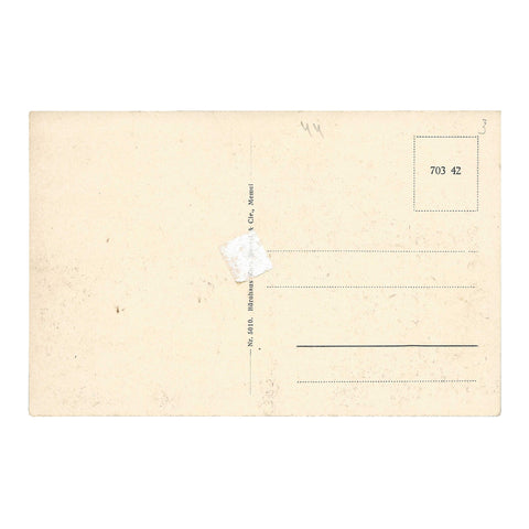 Antique Postcard of Memel (Klaipėda) Lighthouse Breakwater Baltic Sea view