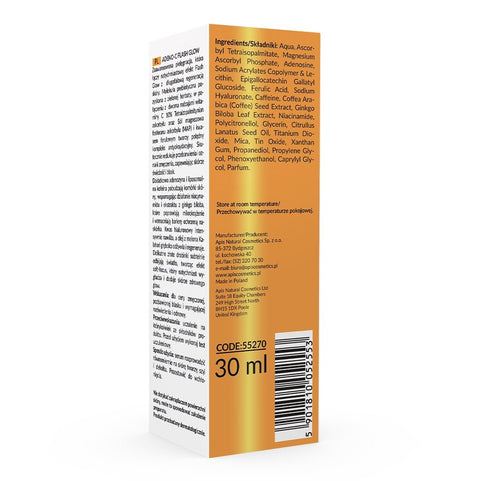 ADENO-C Flash Glow Home terapis - Brightening Serum with vitamin C 10% & ferulic acid 30ml