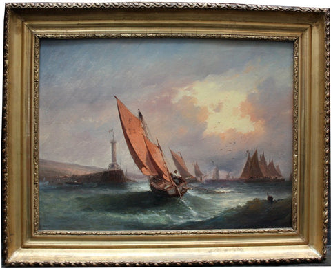 Arthur Tomson (British, 1858 - 1905) - The departure of the fishermen