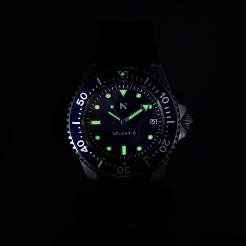 'Atlantic' Dive Watch (40mm) | Deep Night