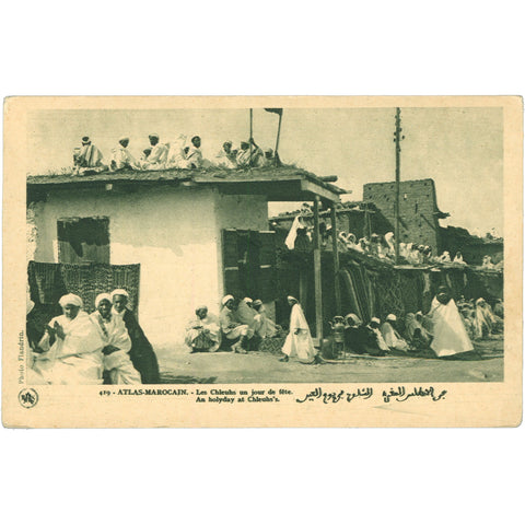 Atlas, Morocco – Les Chleuhs un jour de fête, Early 20th Century Postcard