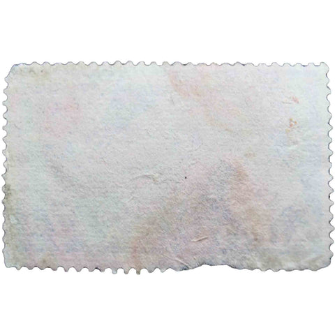 Australia 1957 7 d - Australian Penny Used Postage Stamp Map of Australia and Caduceus