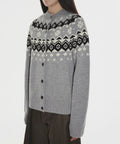 "Autumn on Fair Isle" Australian 17.5 micron machine washable merino wool jacquard sweater