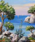 R. Vincent (1954) - Calanque de Cassis Provence cote d'Azur oeuvre de Vincent Rallo