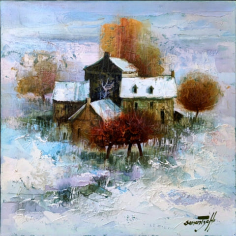 Michel Sementzeff (1933-2019) - Paysage de neige