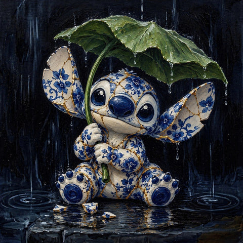 MEDSAN - Kintsugi Stitch in the Rain (雨の中の金継ぎスティッチ) - UNIQUE WORK