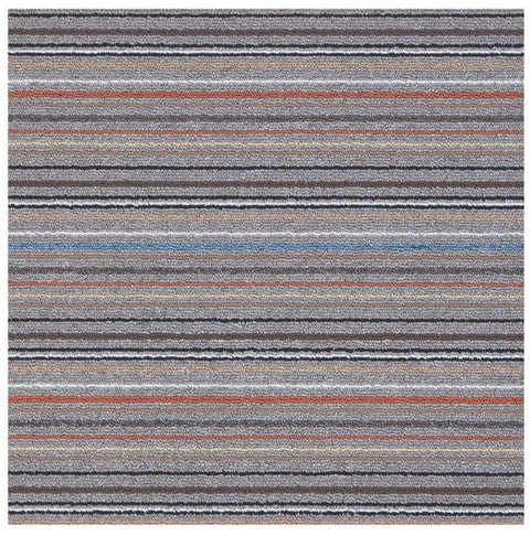 Stockholm Grey/Clay Washable Mat