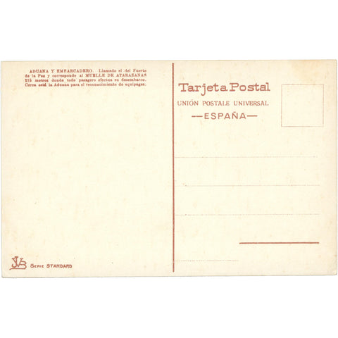 Barcelona, Spain – Aduana and Embarcadero at the Puerta de la Paz – Postcard