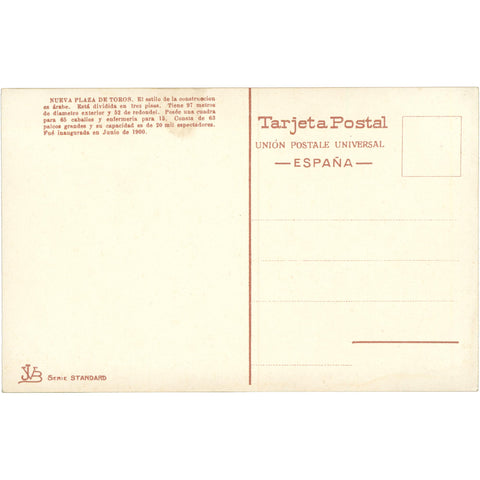 Barcelona, Spain – Nueva Plaza de Toros – Postcard early 20th Century