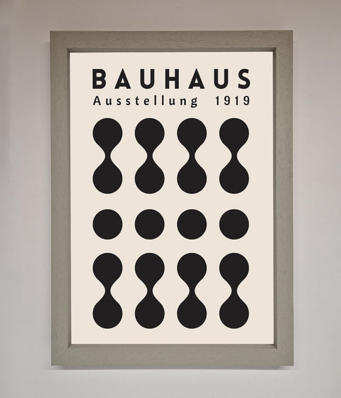 Bauhaus Black 1919 Framed Wall Art