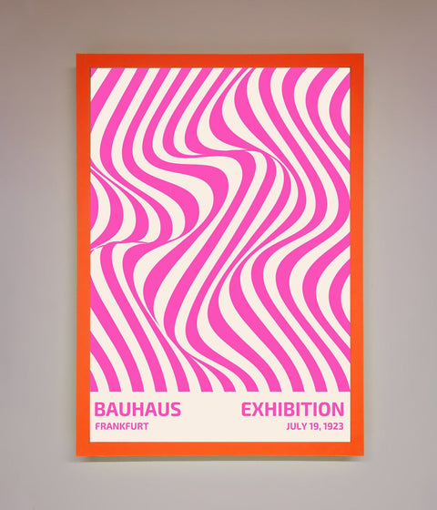 Bauhaus Pink Expedition Framed Wall Art