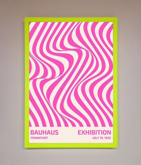 Bauhaus Pink Expedition Framed Wall Art