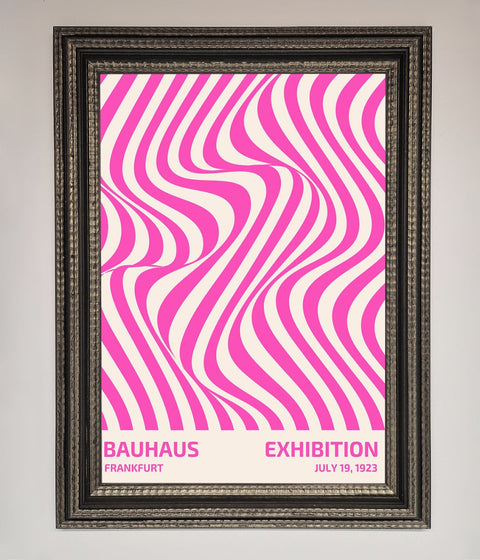 Bauhaus Pink Expedition Framed Wall Art