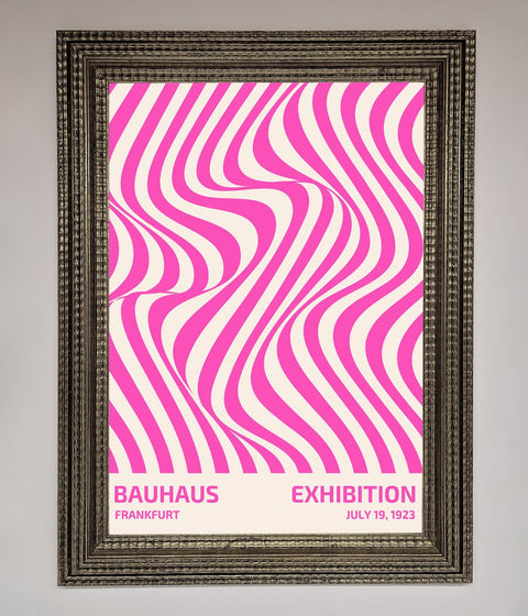 Bauhaus Pink Expedition Framed Wall Art