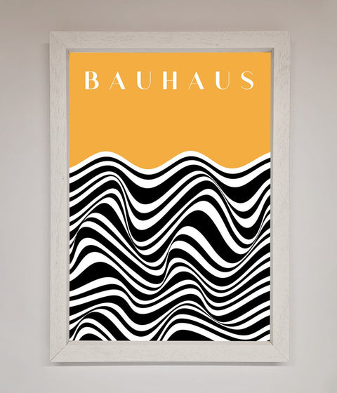 Bauhaus Yellow Framed Poster
