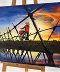 Nguyễn Van Pho - Le pont ↑60 →80 cm