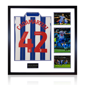 Bailey-Tye Cadamarteri Signed Sheffield Wednesday 23/24 Shirt Elite Frame