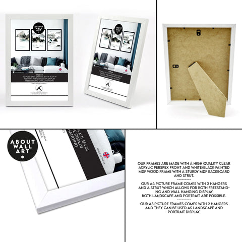 Schlafzimmer-Wanddeko | 3er-Set Kunstdrucke