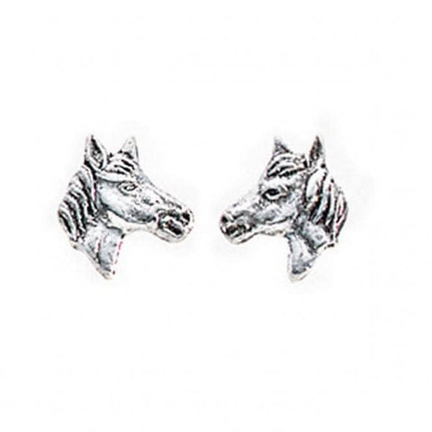 Boucles d'oreilles à clous tête de cheval en argent sterling Beginnings A737