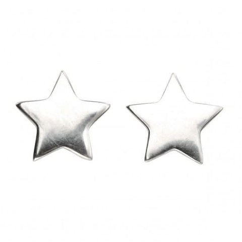 Boucles d'oreilles puces en argent sterling A963 Beginnings, motif étoile