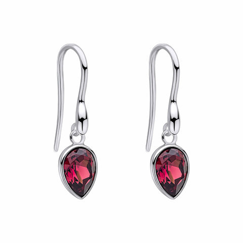 Beginnings Ohrringe aus Sterlingsilber mit Amethystkristall E6489M