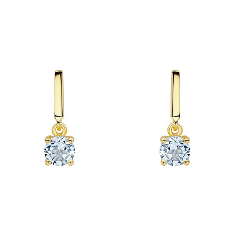 Beginnings Ohrringe aus Sterlingsilber mit blauem Topas E6488T