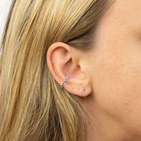 Boucles d'oreilles créoles en argent sterling C161 Beginnings