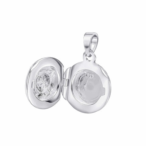 Pendentif Beginnings en argent sterling et zircon cubique blanc P5440C