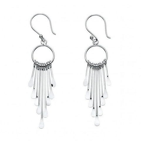 Boucles d'oreilles pendantes Beginnings en argent sterling E2388 à plusieurs branches