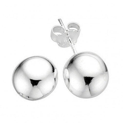 Boucles d'oreilles à clous en argent sterling Beginnings E3399, forme boule de 8 mm