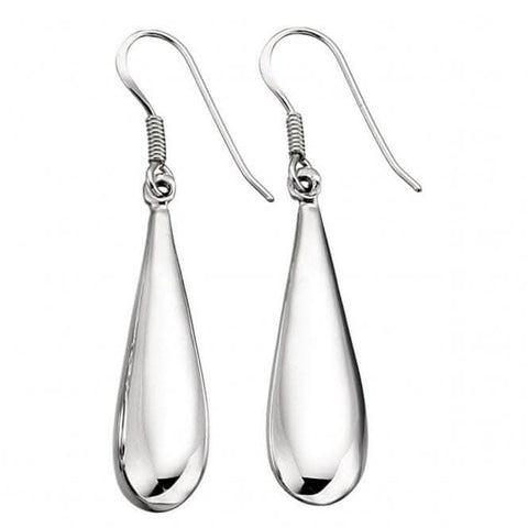 Boucles d'oreilles pendantes simples en argent sterling Beginnings E464