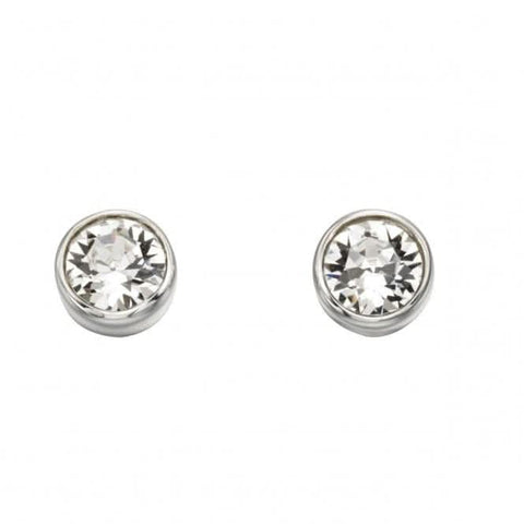 Boucles d'oreilles Beginnings en argent sterling E4926C avec cristaux Swarovski