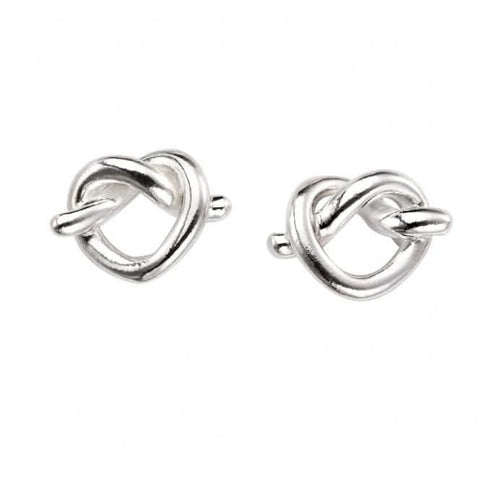 Boucles d'oreilles bretzel en argent sterling Beginnings E5399