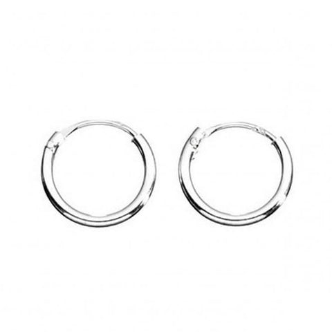 Boucles d'oreilles créoles simples en argent sterling Beginnings H040