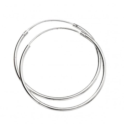 Boucles d'oreilles créoles Beginnings en argent sterling H244, 30 mm x 1,5 mm