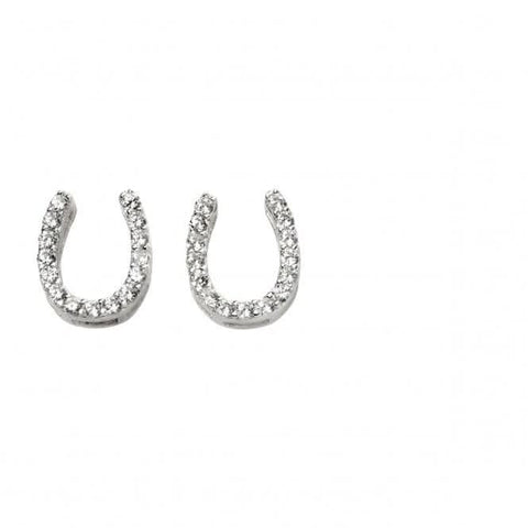 Boucles d'oreilles fer à cheval en argent sterling Beginnings E5742C
