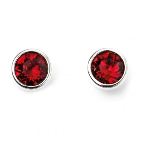 Boucles d'oreilles en argent sterling Beginnings, pierre de naissance de juillet E5566