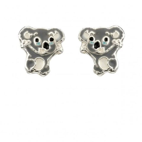 Boucles d'oreilles Koala en argent sterling Beginnings A2047