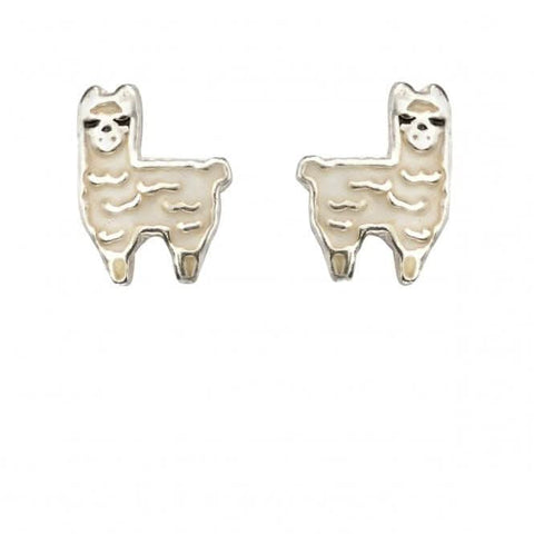 Boucles d'oreilles lama en argent sterling Beginnings A2045W