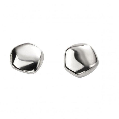 Boucles d'oreilles Beginnings en argent sterling, motif organique E5759